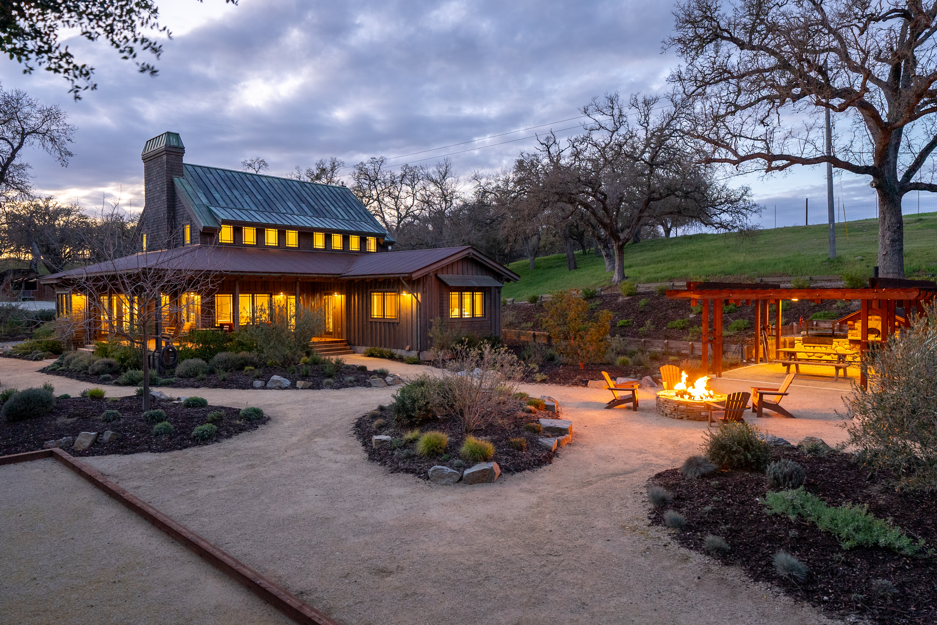 Stylish modern farmhouse featuring high-end furnishings