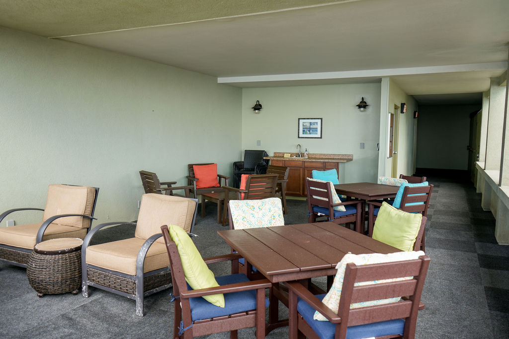 Oceanfront veranda next door