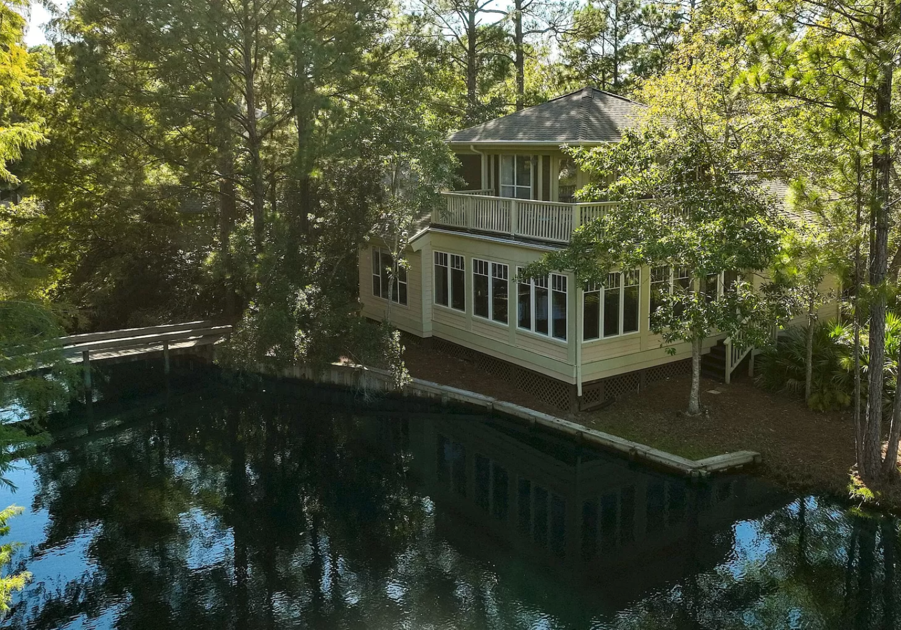 The dreamy ponds add to our stunning location's magical natural ambiance.