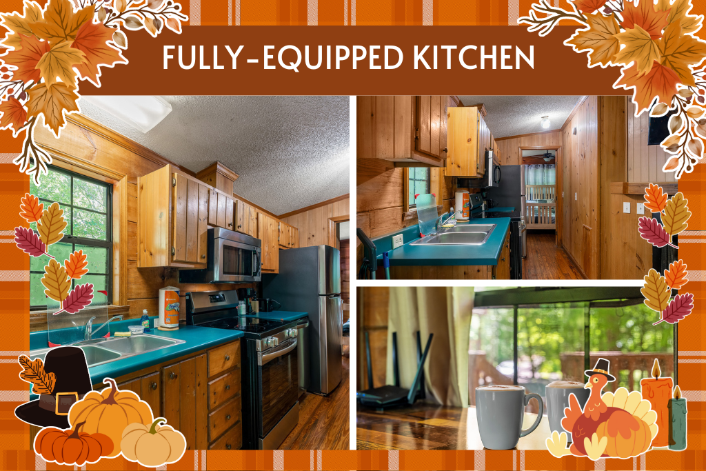 Whip up home-cooked meals in this fully equipped kitchen space