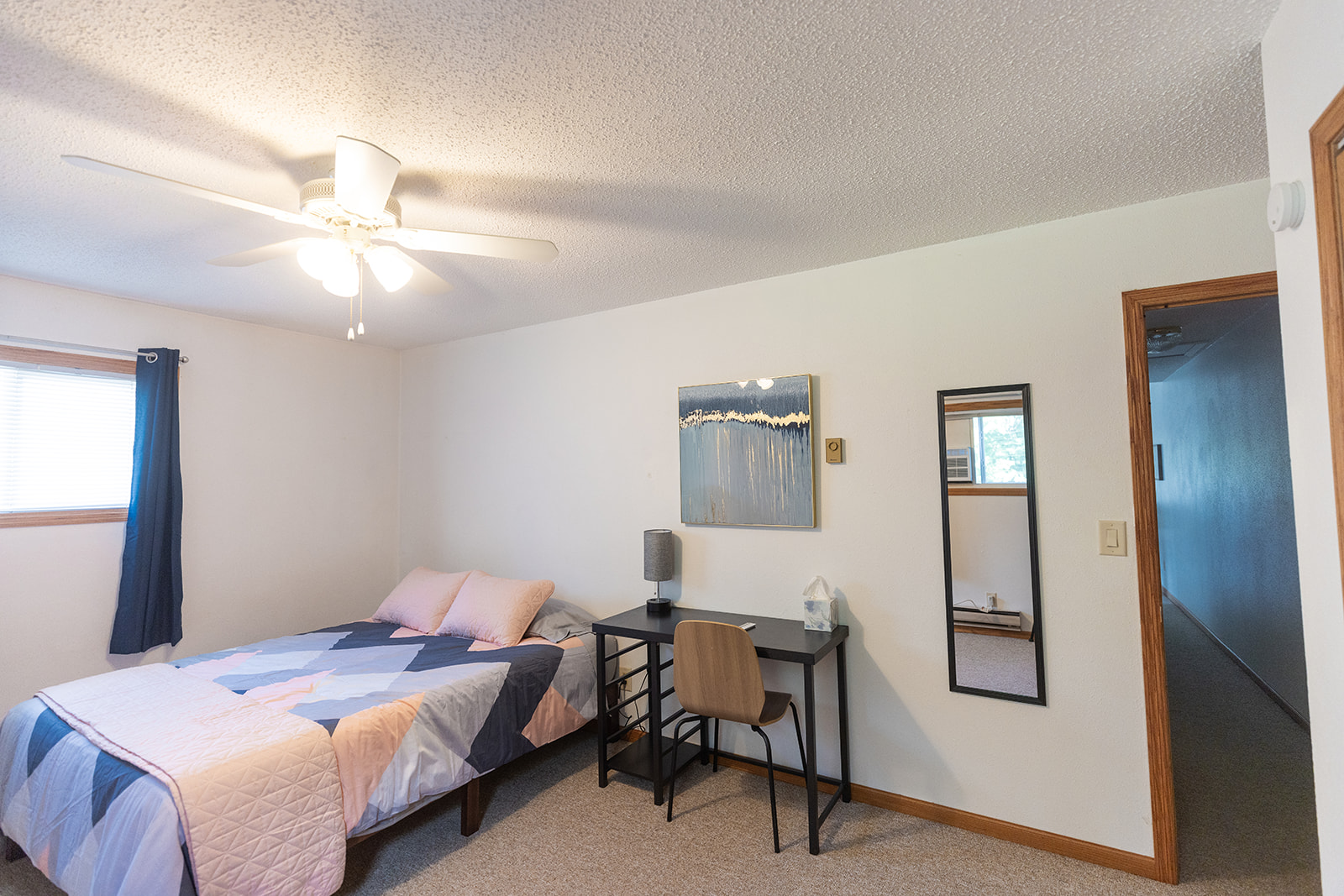 Desk in larger bedroom