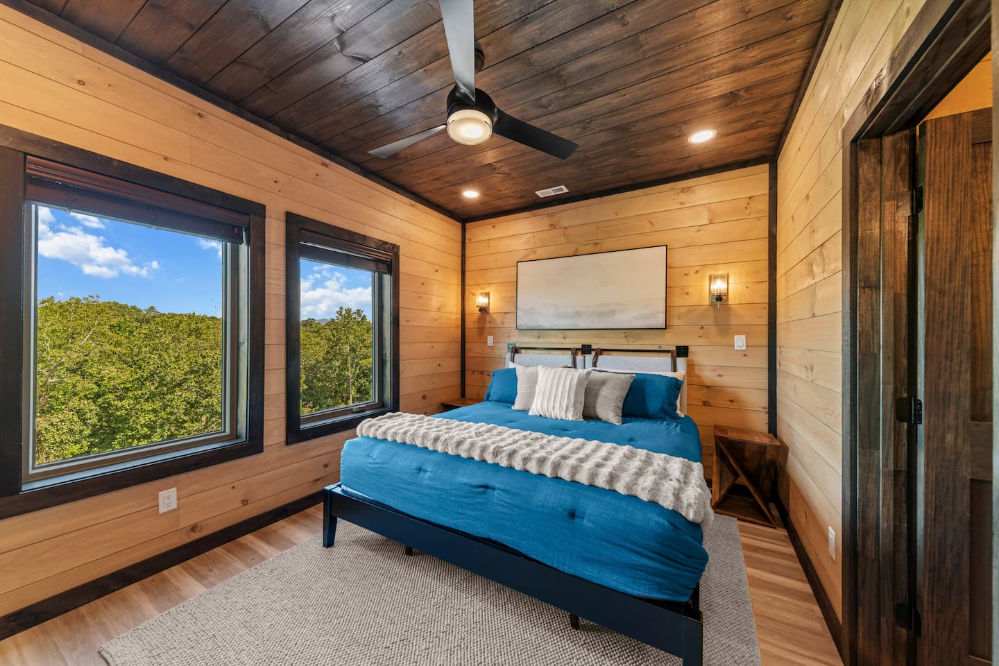 The third bedroom is located on the second floor