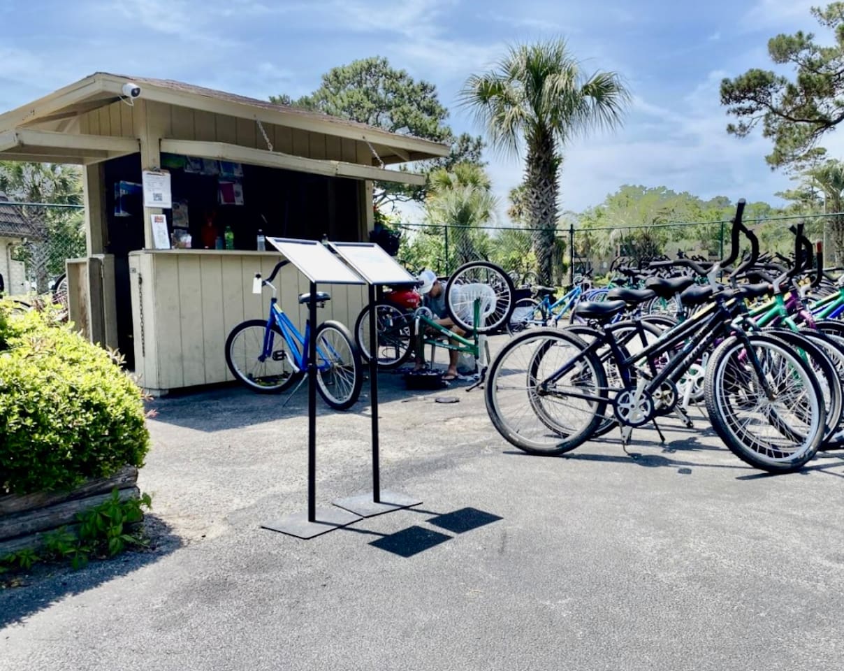 Bike rentals at the resort