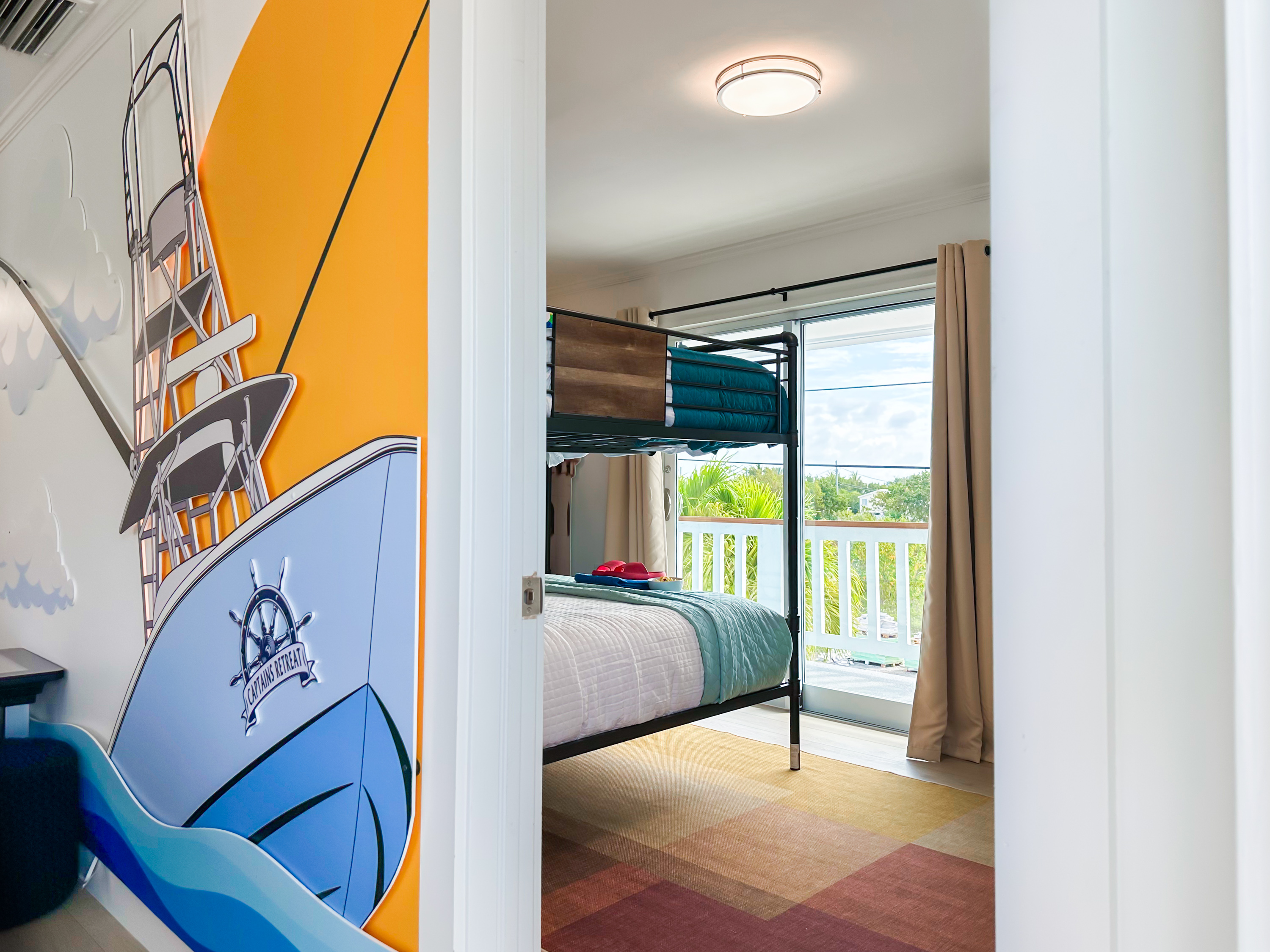 The game room brings you to the first upstairs bedroom.