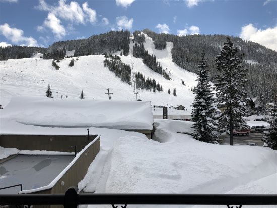 View from outside balcony.