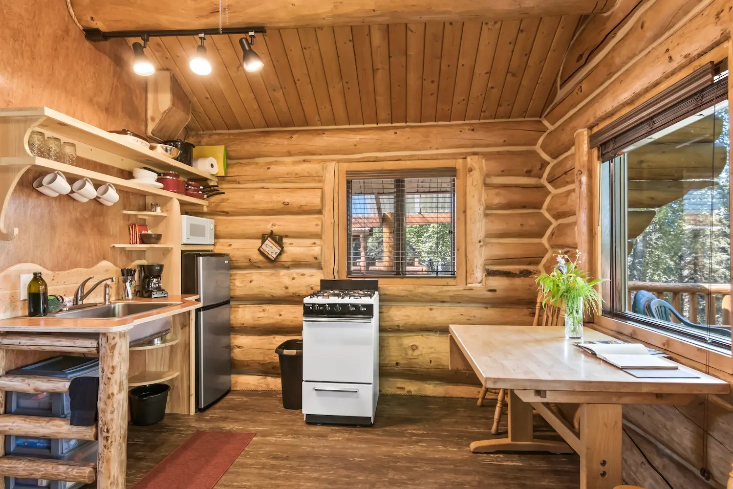 Kitchenette and eating area