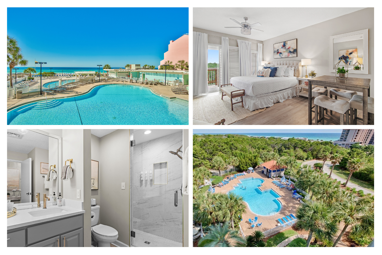 Welcome to Tops'L Summit 405A! This Fully-Remodeled 1 Bedroom Condo features Stunning Interior Design and is close to the Resort's Private Beach + 3 Pools and 2 Hot Tubs!