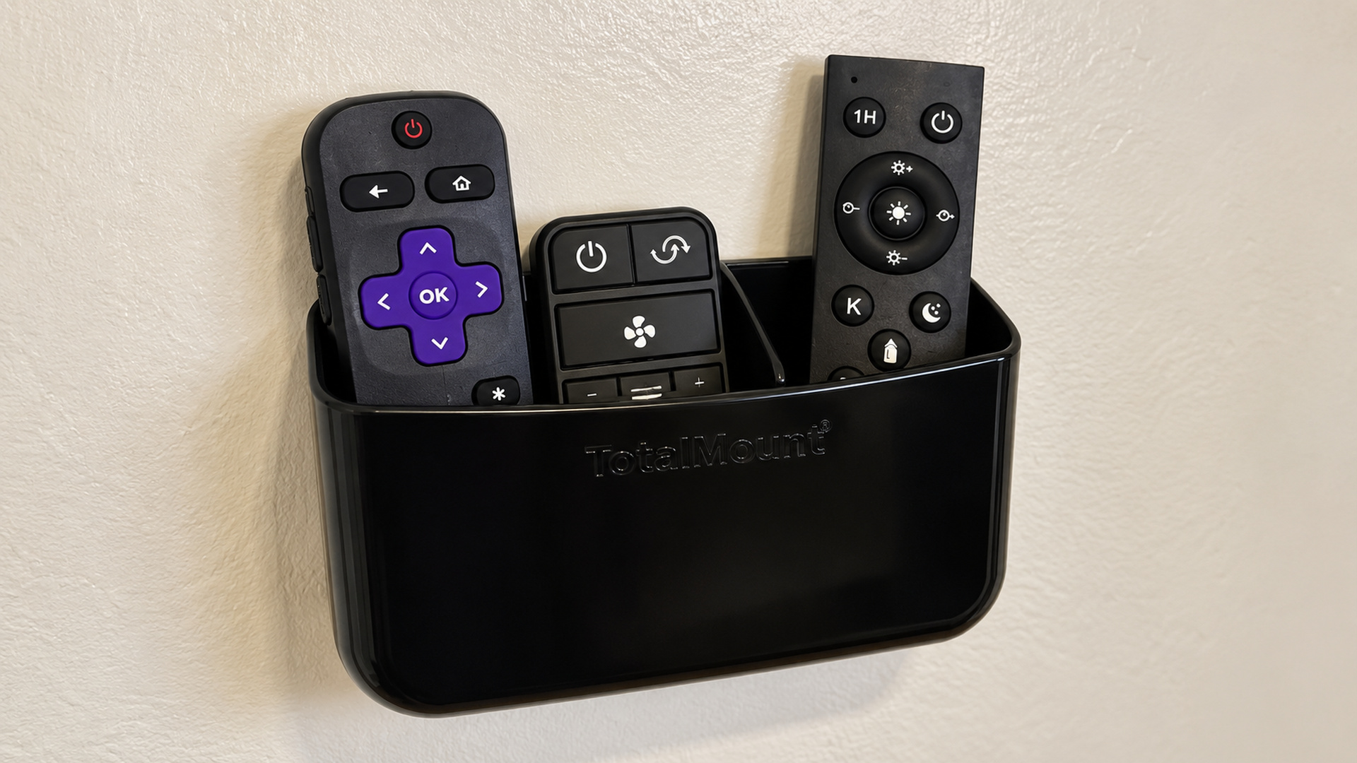 Everything has its place—even the remotes.