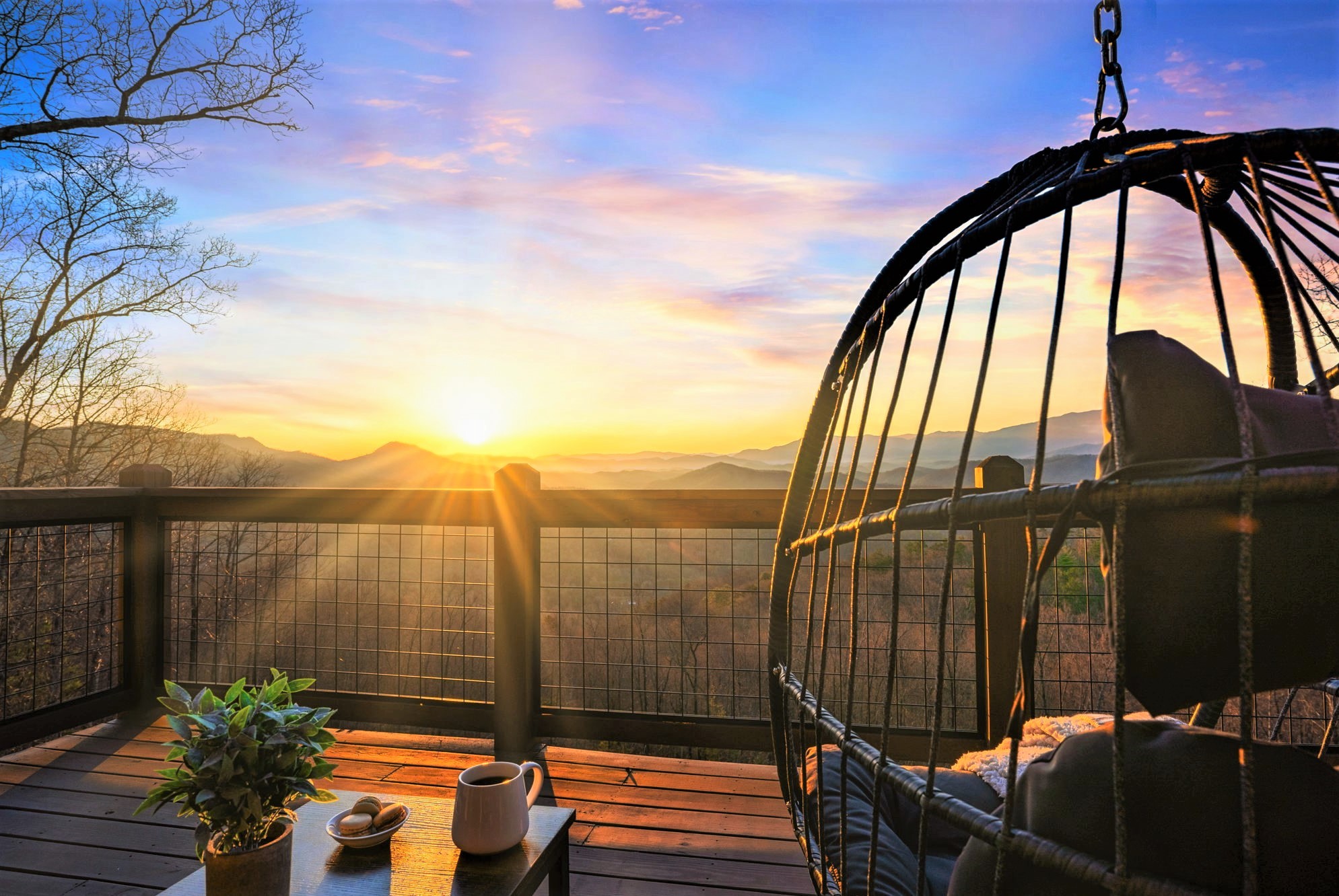 Picture yourself looking at miles & miles of LAYERS OF BREATHTAKING MOUNTAIN views with the morning breeze and warm sun surrounded by nature.