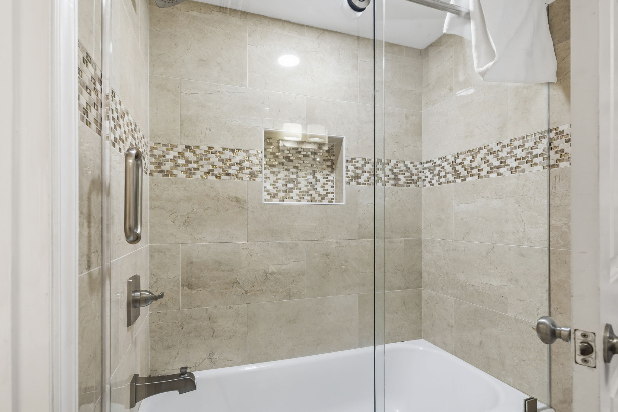 Guest bathroom walk-in shower