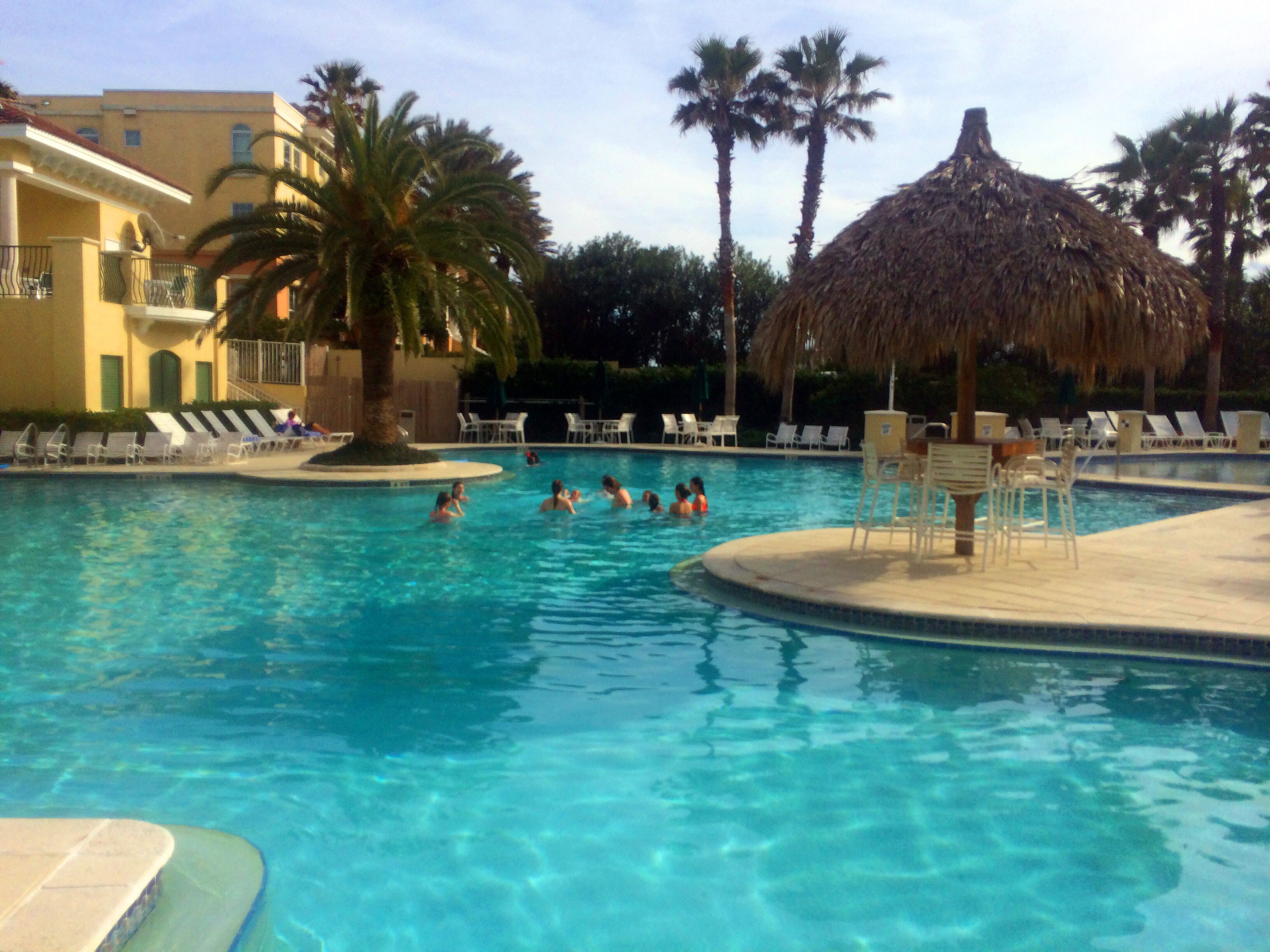 Fun in the family pool at Serenata Beach Club, optional membership for your stay