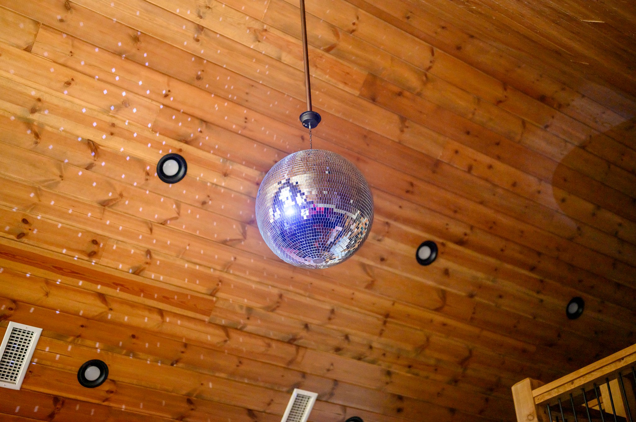 Dance the night away under the glowing rotating disco ball – the perfect vibe for unforgettable nights!
