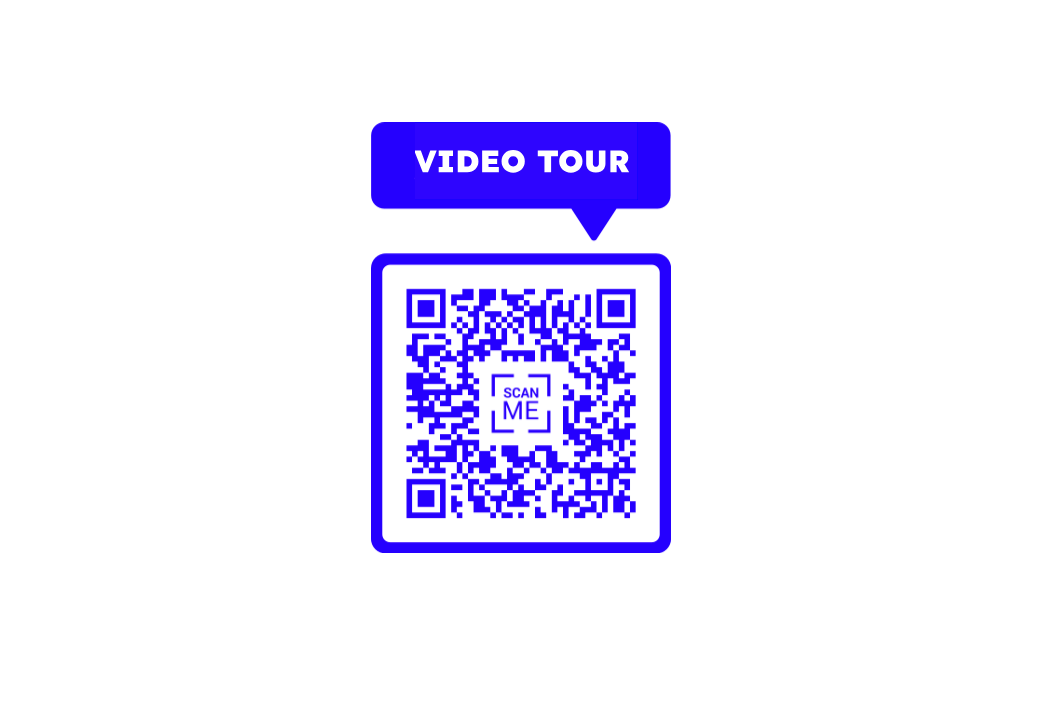 Take a quick video tour of the entire place by scanning this QR code!