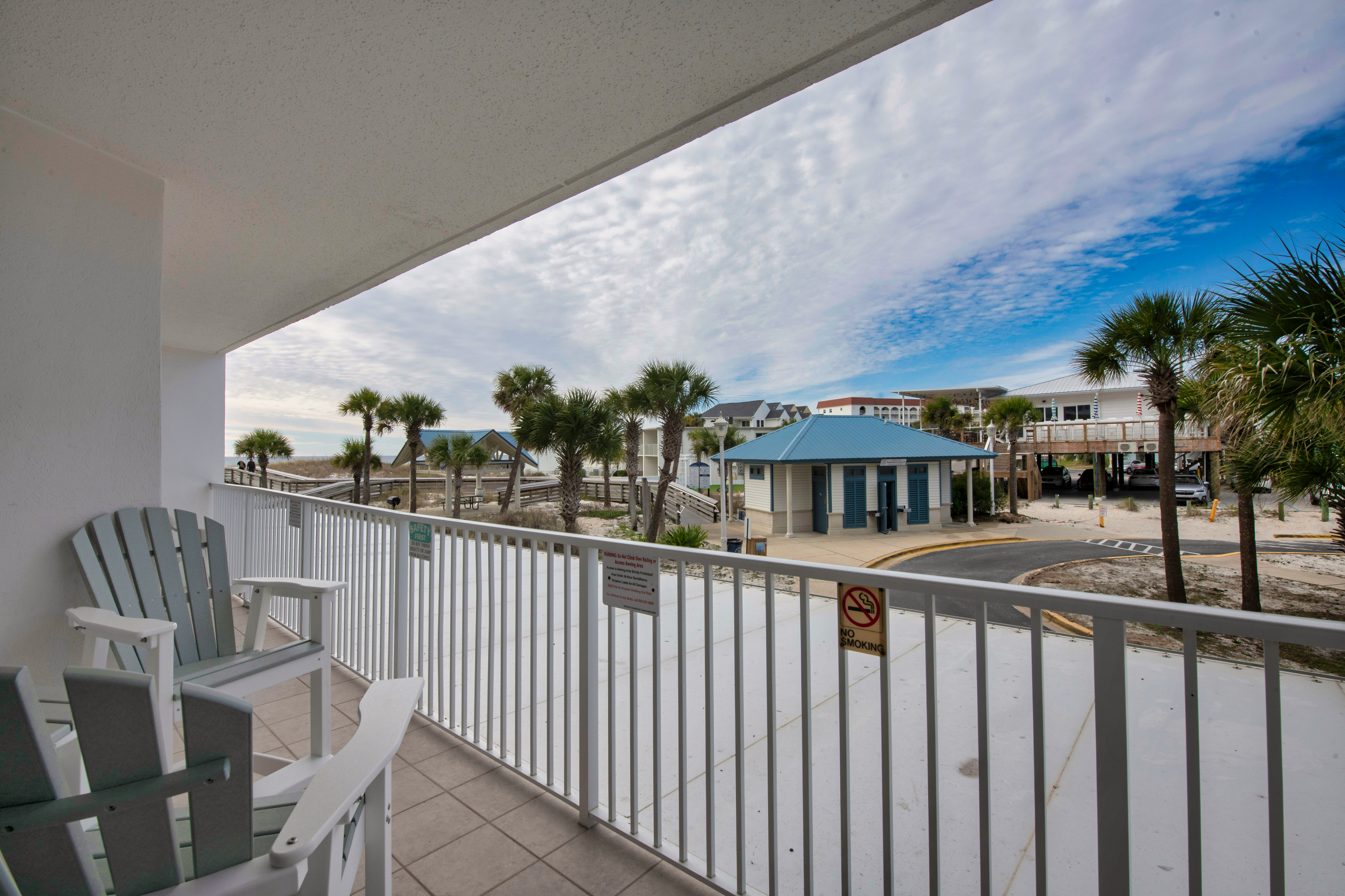 Convenience of the 2nd floor, but high enough for a view.