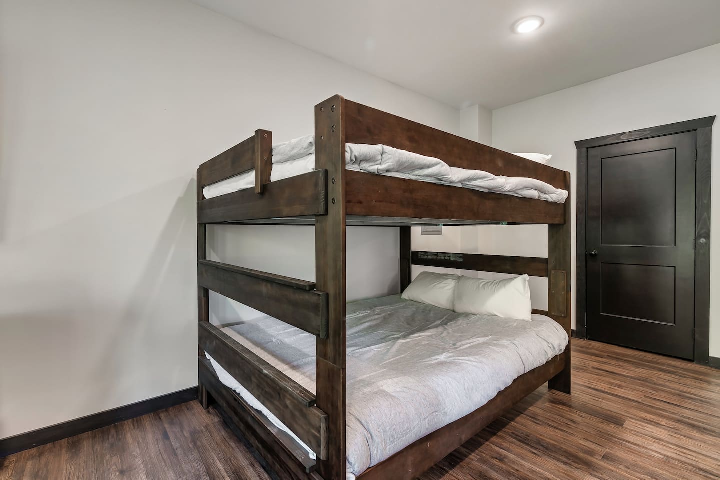Built-in bunk room with full-size beds — perfect for kids or group stays.