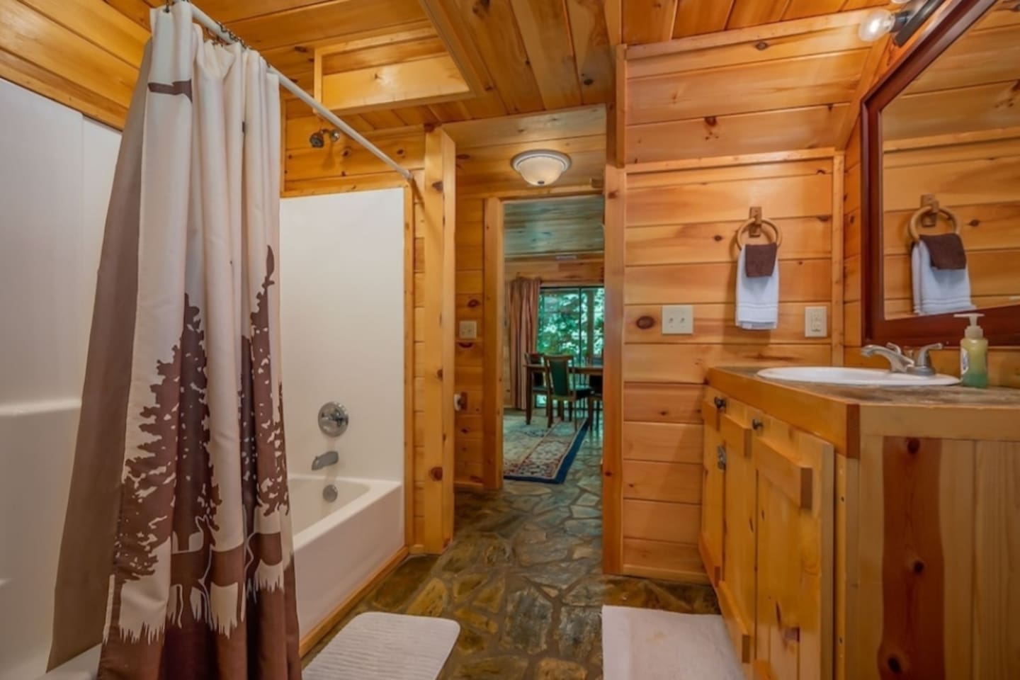 lower level full bathroom