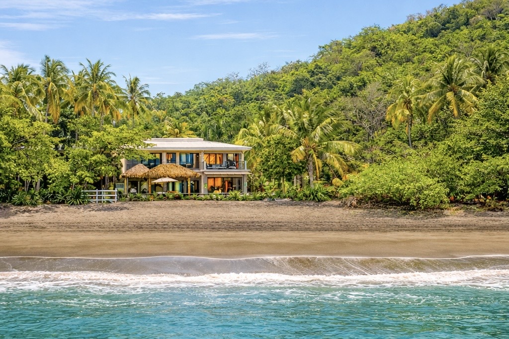 True Beachfront Villa steps from the sand