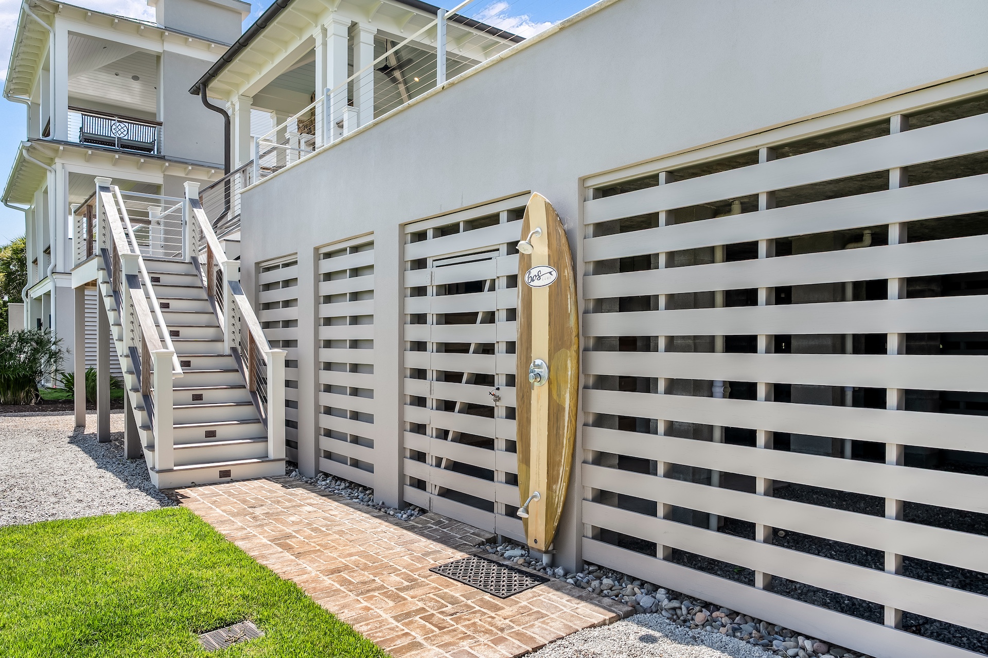 Outdoor Shower 1 | Beach Shelter | 3708 Palm Blvd | Isle of Palms, SC | IOP Escapes