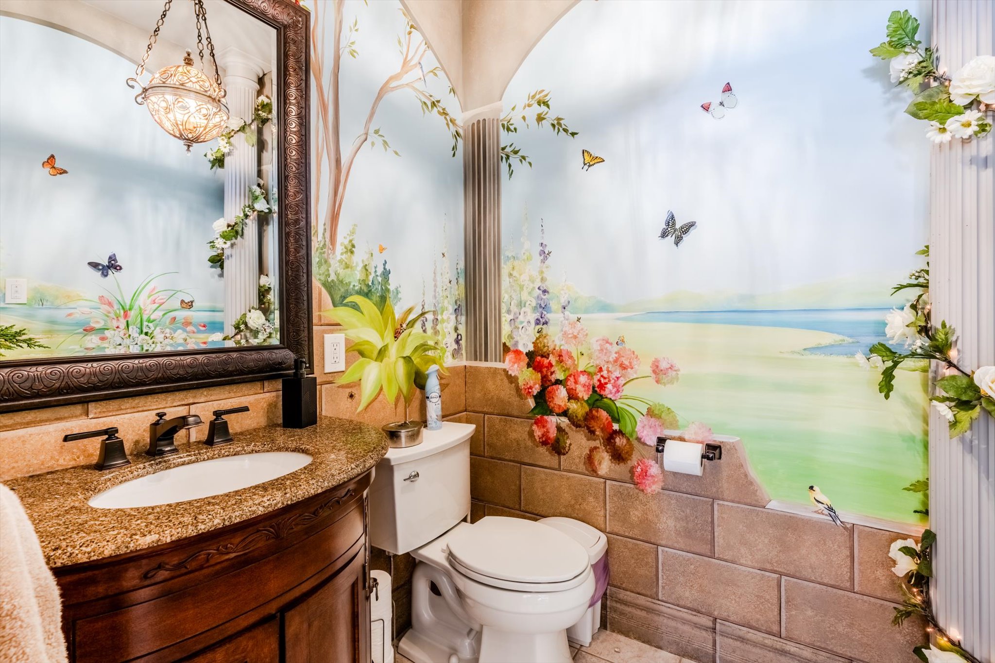 I Spy bathroom. Can you find the turtle?