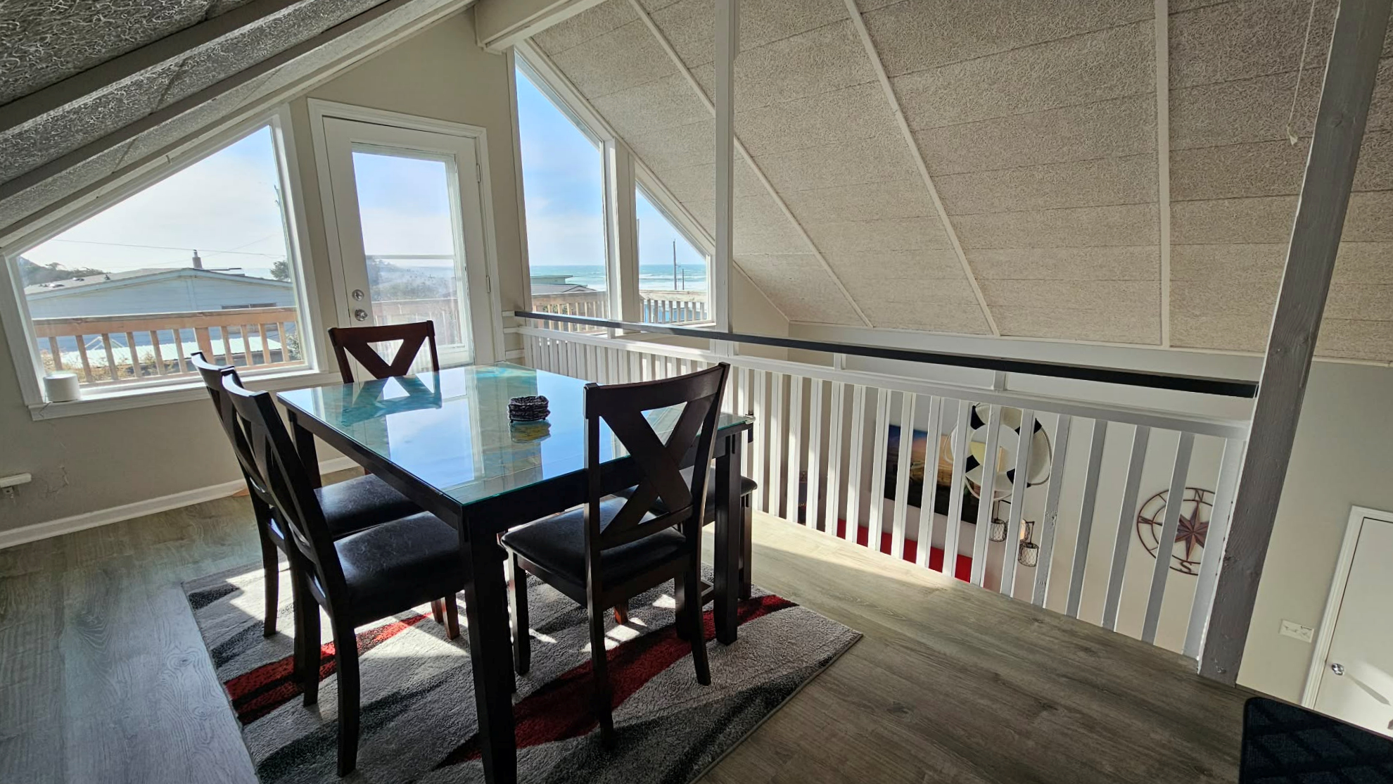 Table to play games, or to eat and enjoy the view