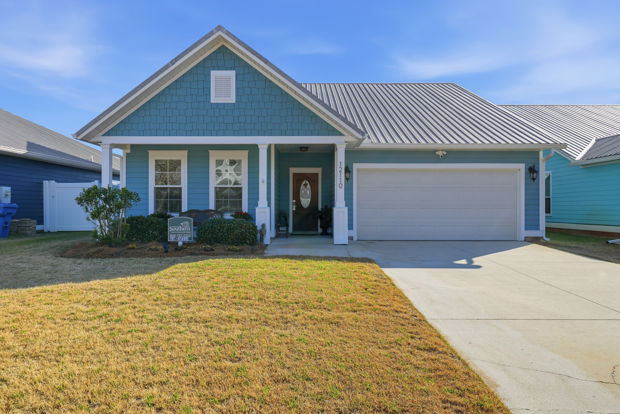 Welcoming Panama City Beach vacation home with driveway parking and a free golf cart.