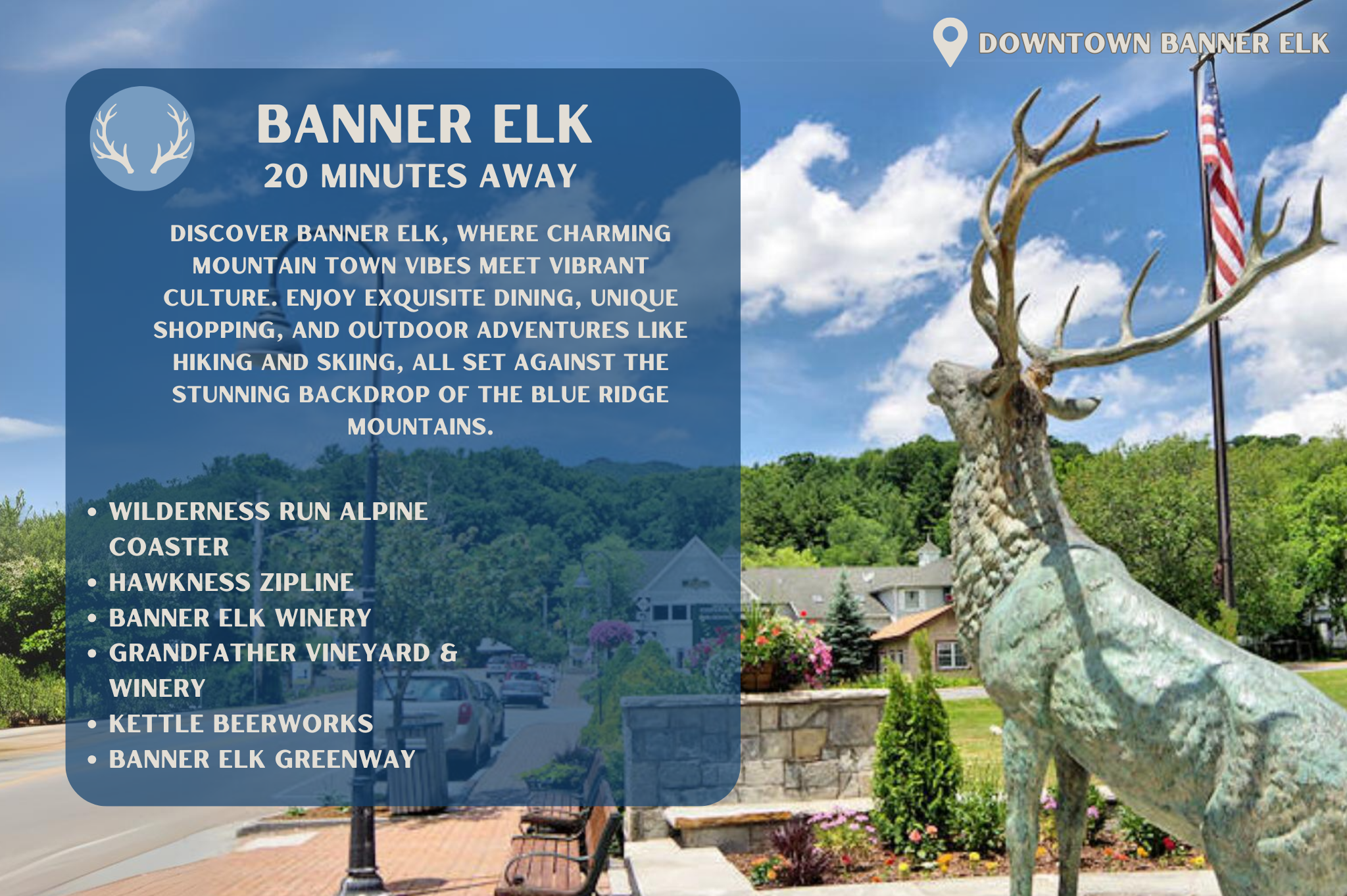 Explore the best of what Banner Elk has to offer, just a short drive away from your stay.