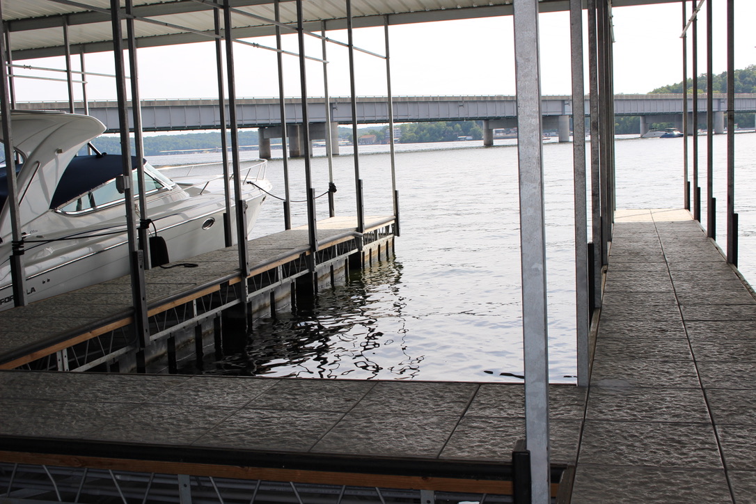 Penthouse 515 includes a covered 14'x40' boat slip at no extra charge.