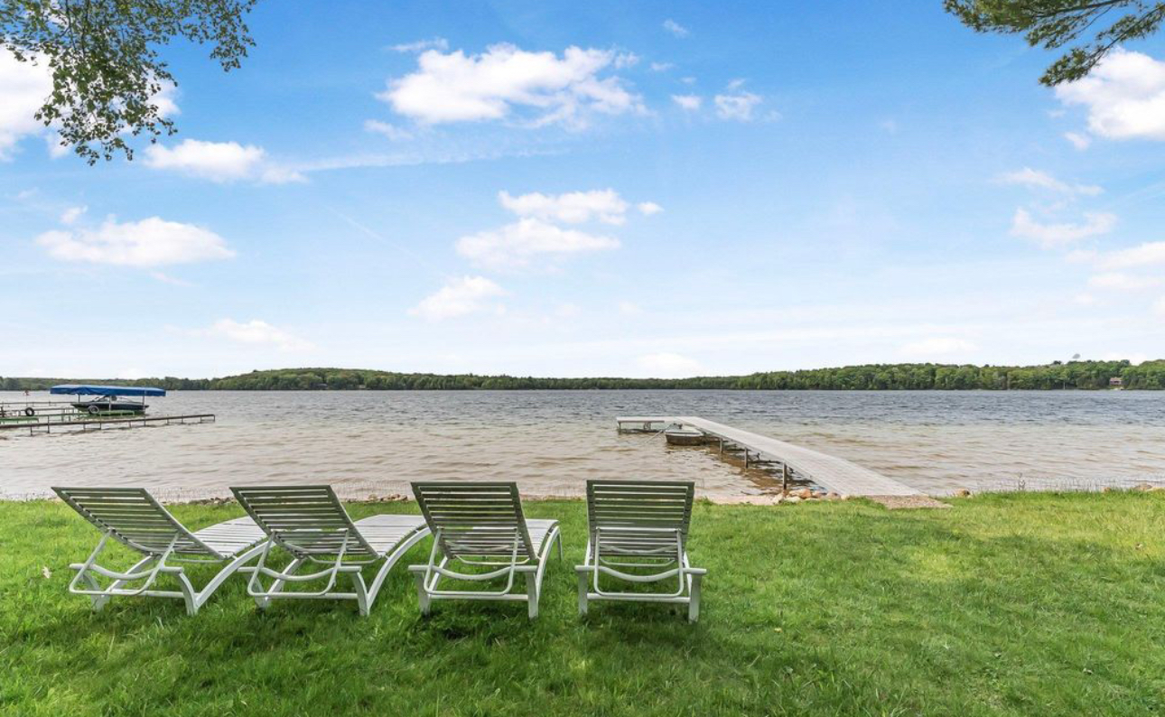 Your private 100 ft of flat, sandy Lake Ann frontage — perfect for swimming, paddling & sunrise views.