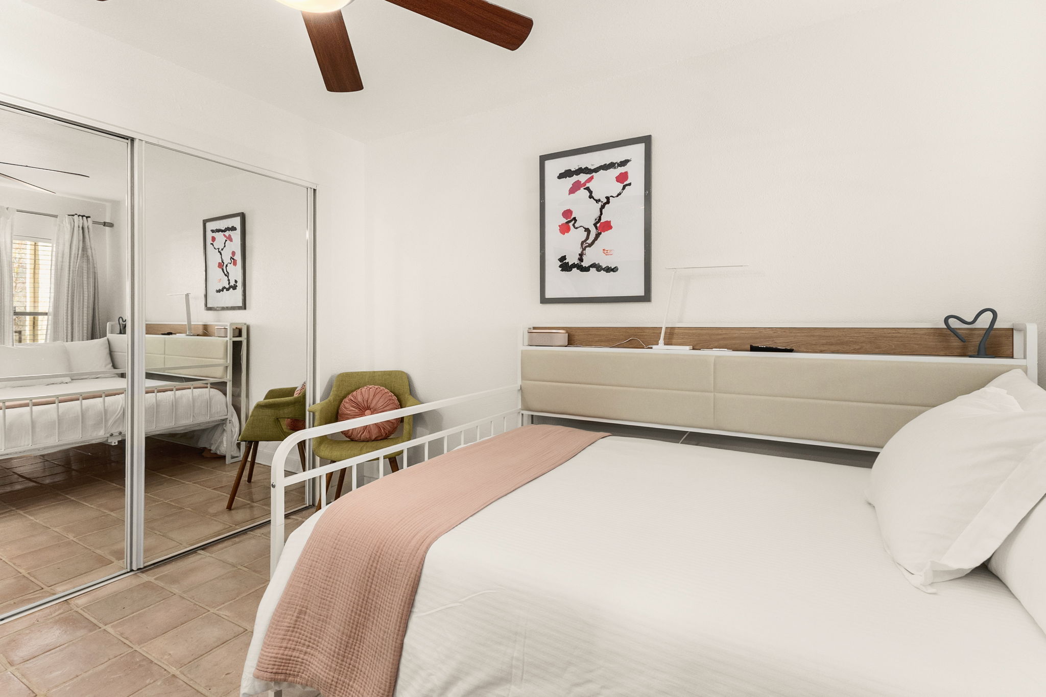 Peaceful bedroom retreat with soft natural light for restful mornings