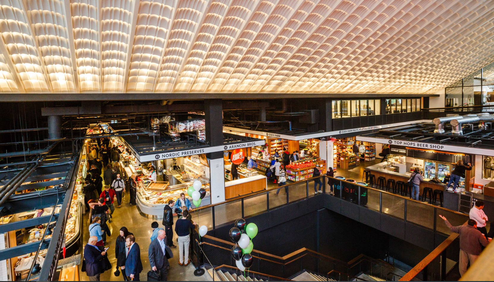 Essex Market food hall — Lower East Side, NYC