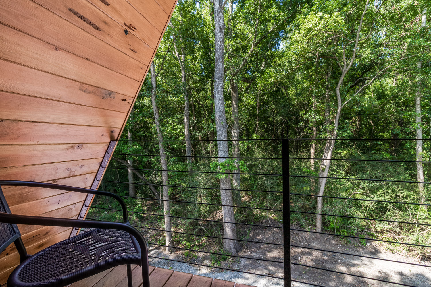 View from the second-floor private balcony