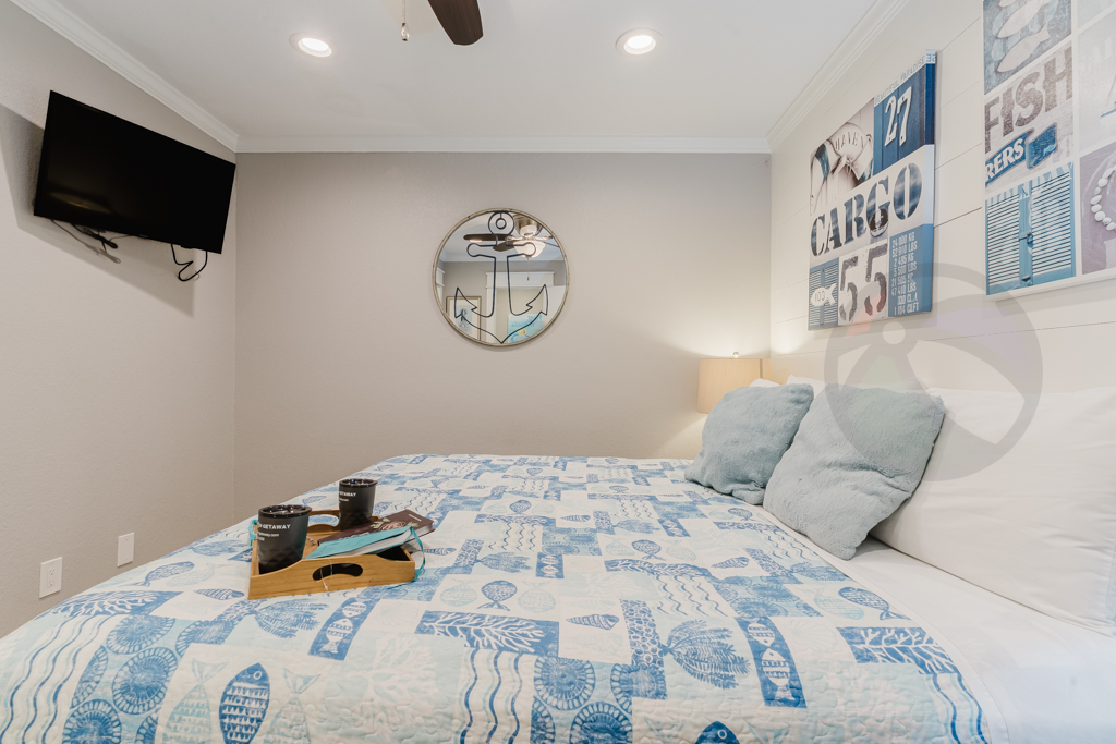 Each also has a large screen TV so each small group of your large group