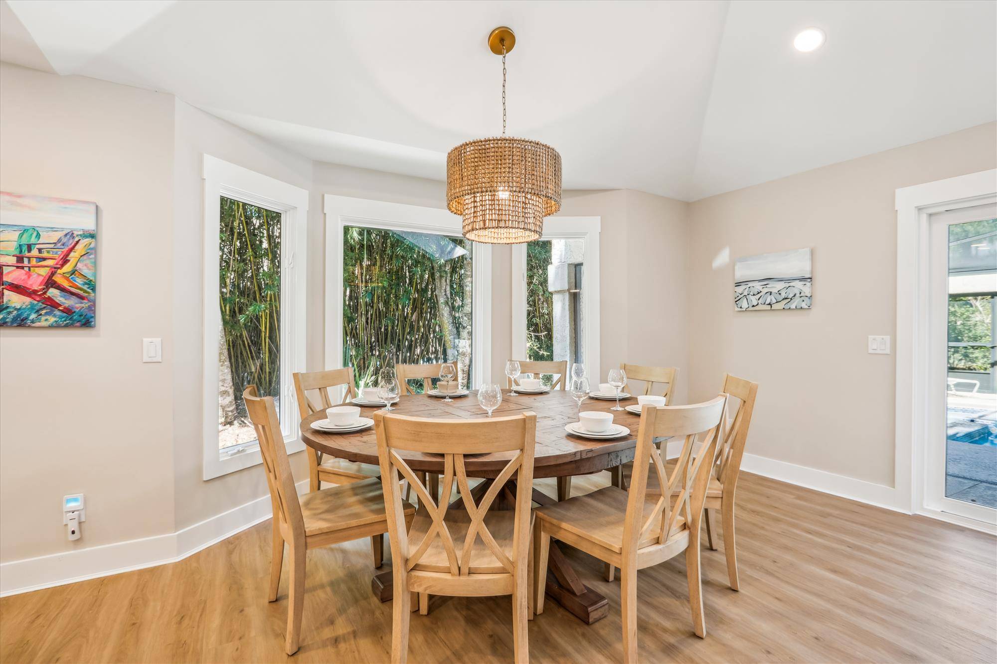 Dining table for eight