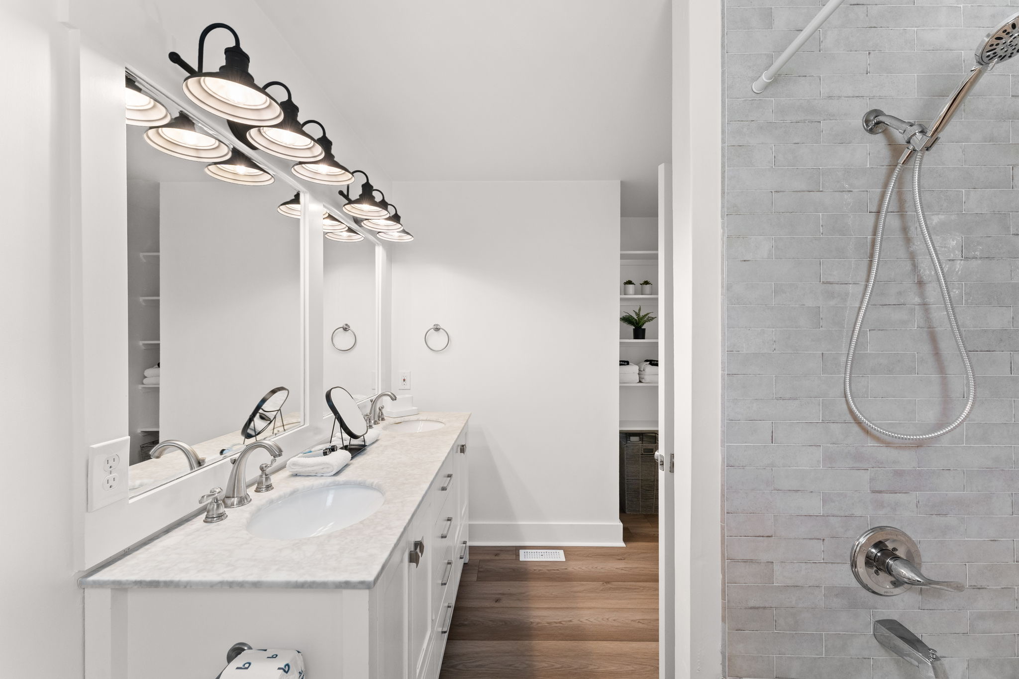 Side B Master: Refresh in a sleek, modern ensuite with premium finishes.