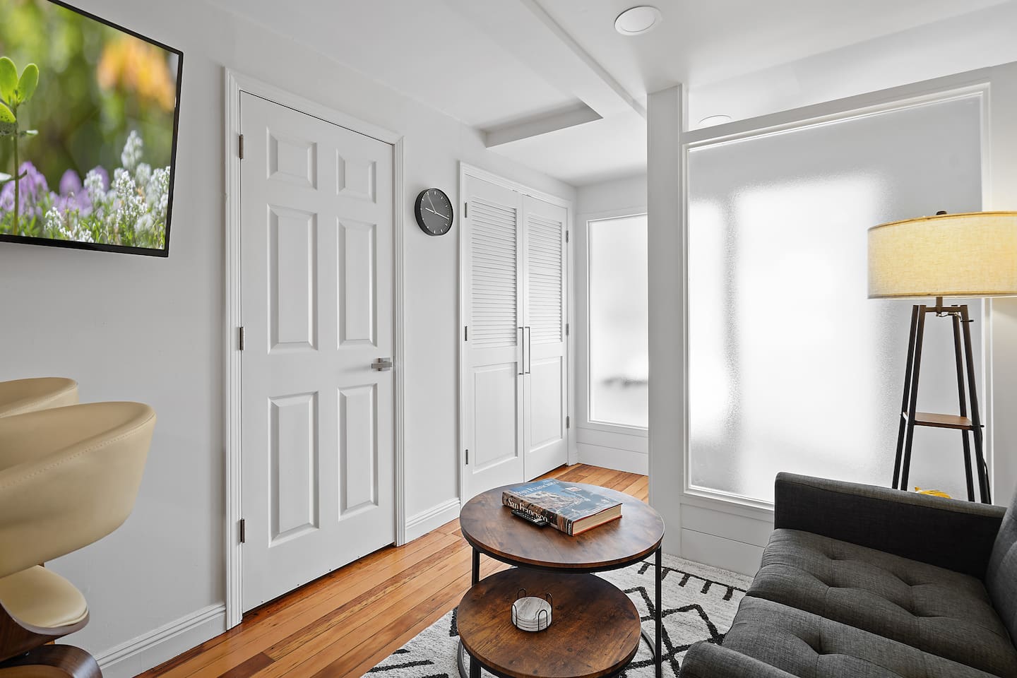 Living area with coffee table