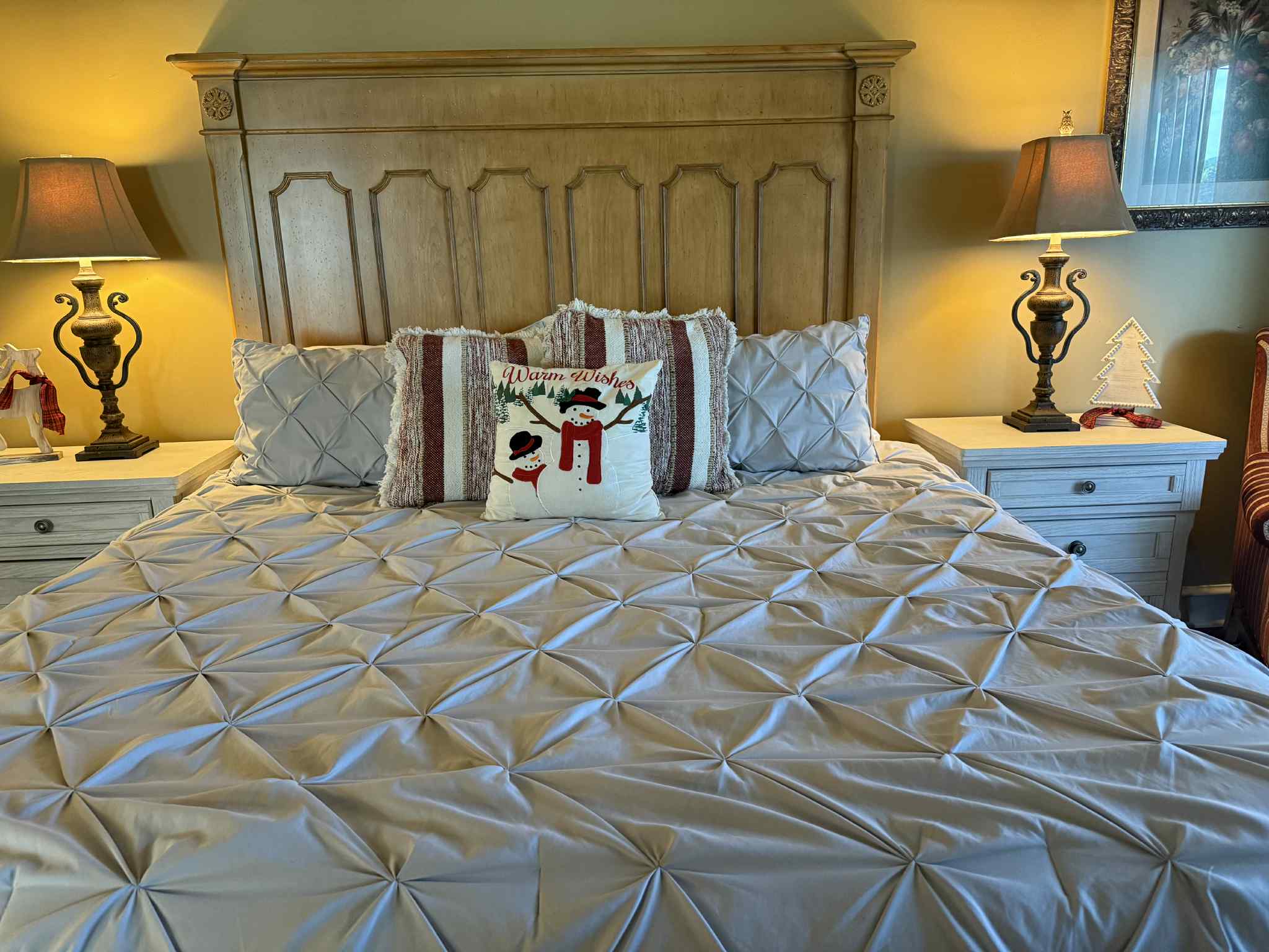 Primary Bedroom ~ Have a holly jolly Christmas.