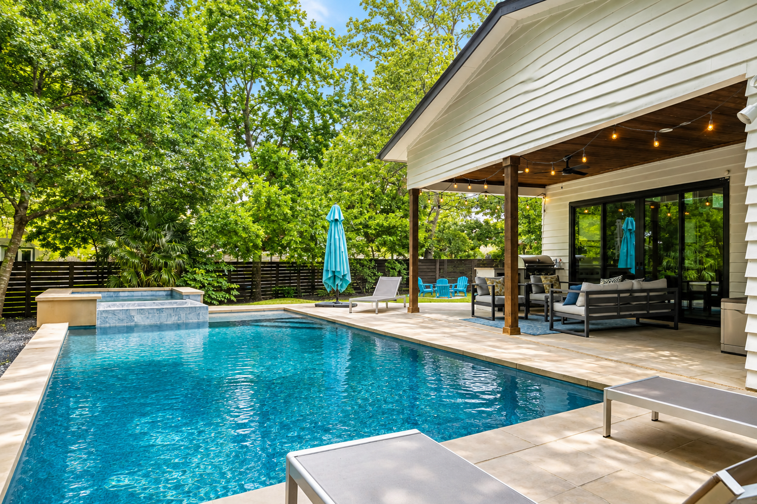 Serene Pool Area