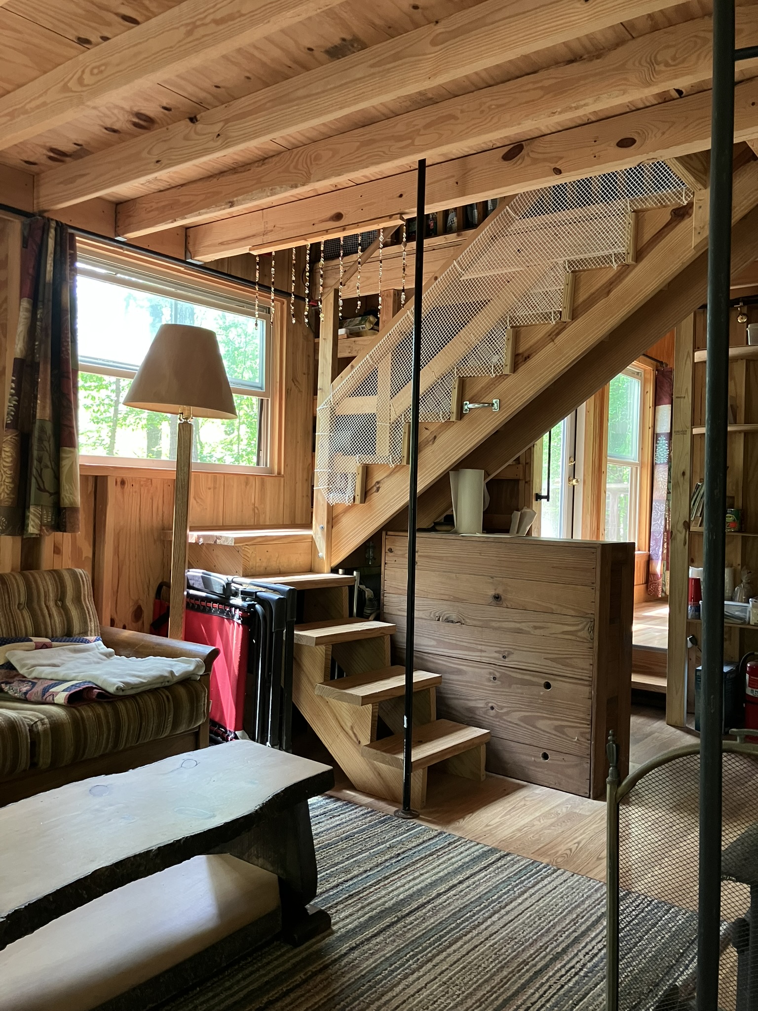 Main room, stairs to upper level.