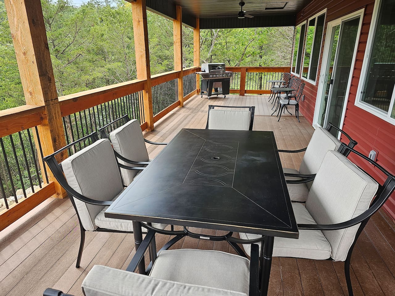 Outdoor dining with a view—perfect for morning coffee or evening meals.