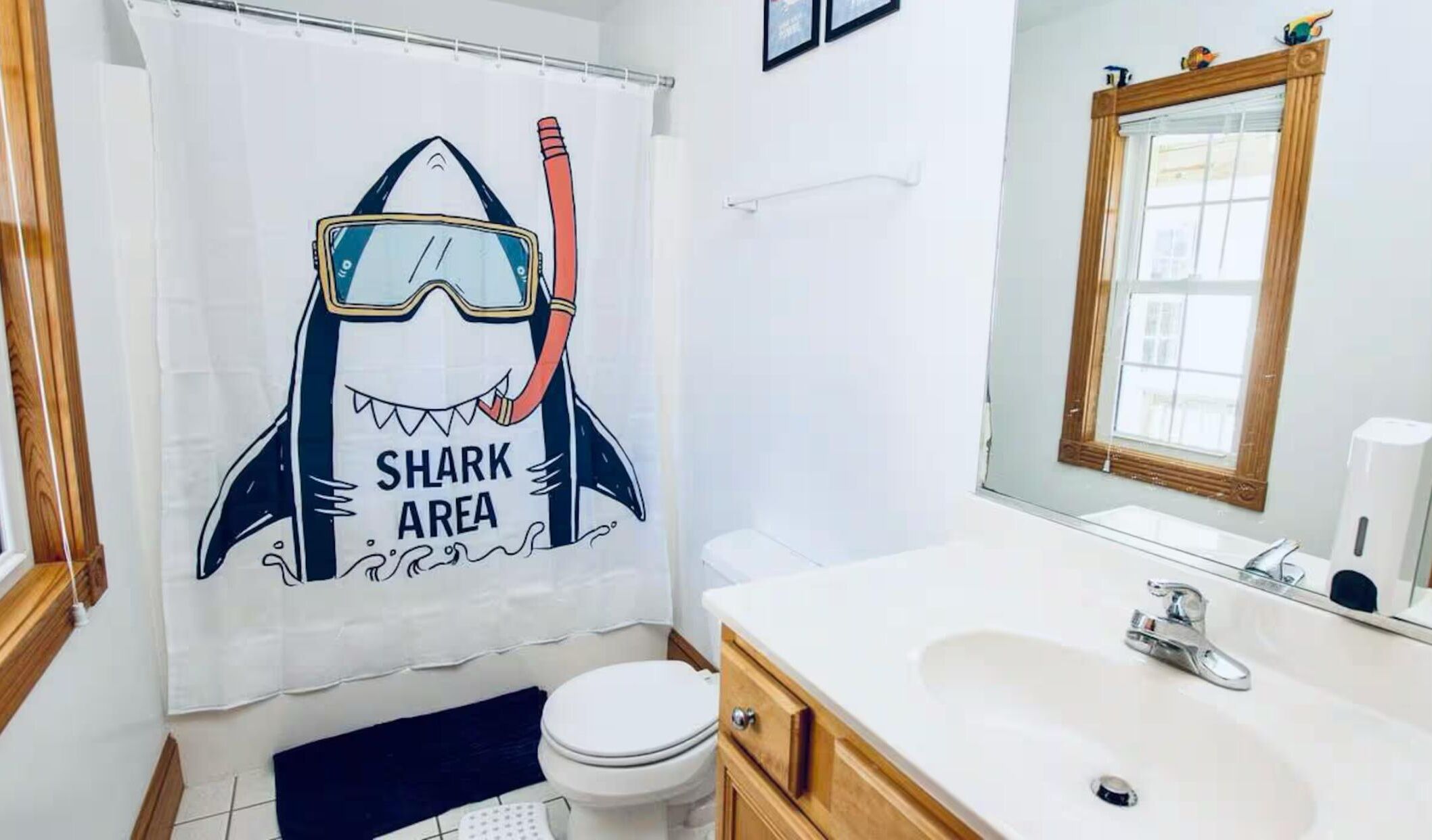 Bathroom 4 Ocean themed.