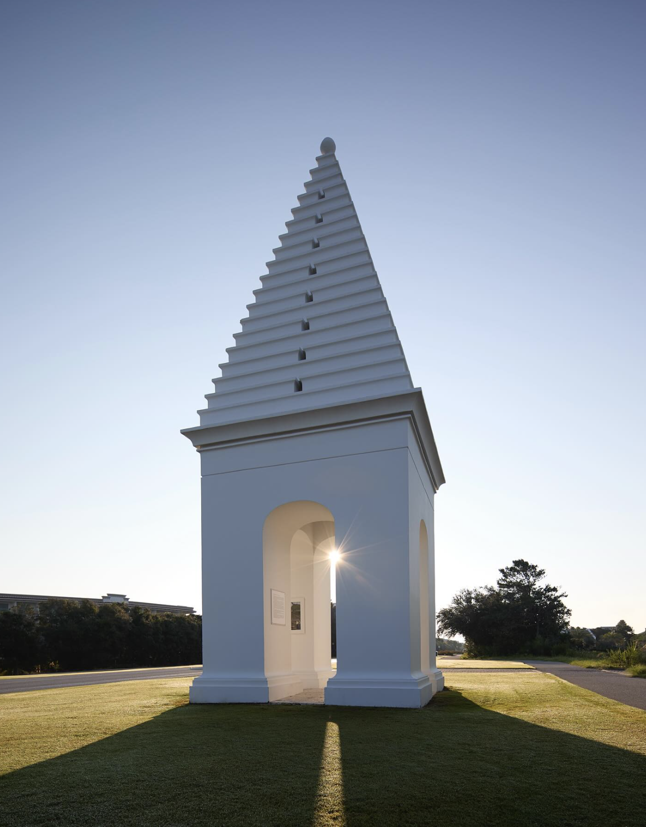 We are right next to this iconic structure of Alys Beach.