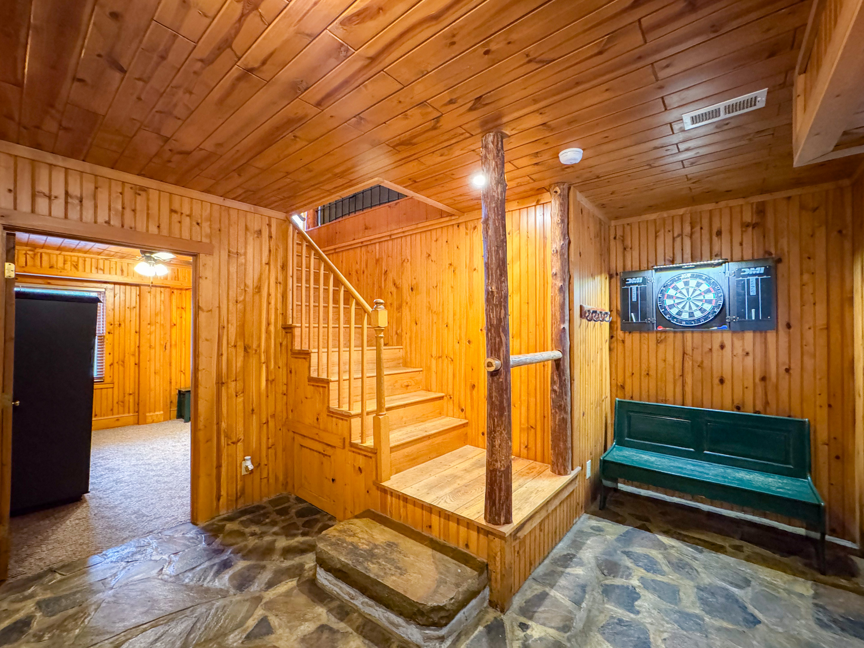 foyer area with Dart Board