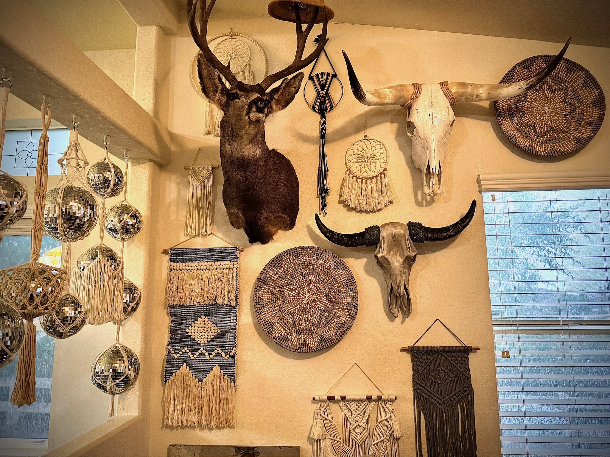 Living room decor curated by famous designer Meghan Fabulous