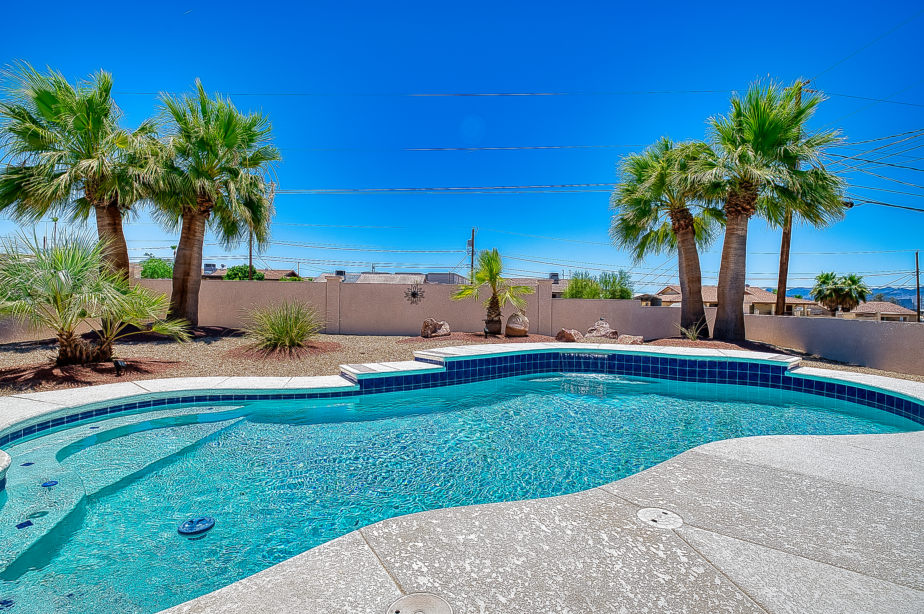 Pool side with peek a boo Lake views!
