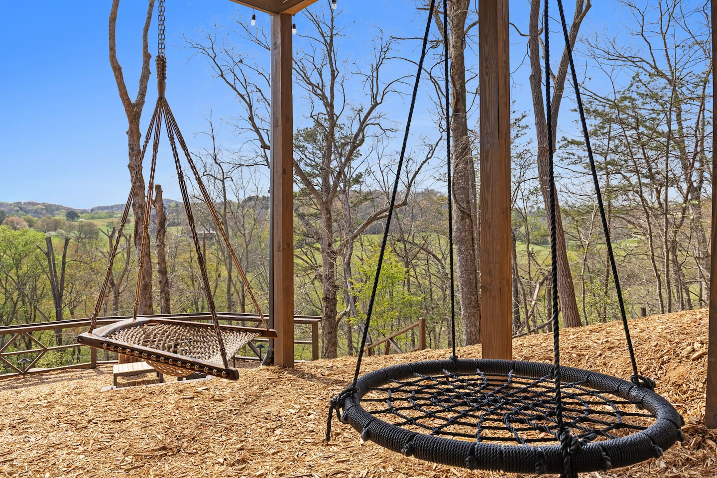 Swings are fun for children AND adults!