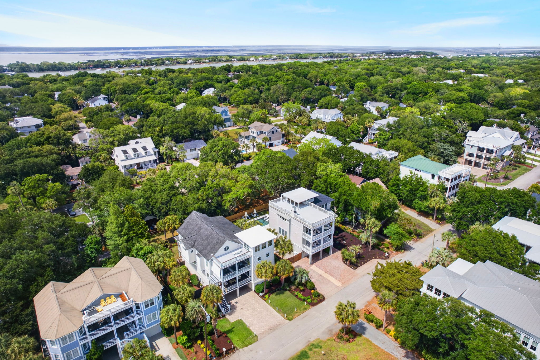 Aerial View | Sun Kissed by the Sea | 3007 Cameron Blvd | Isle of Palms, SC | IOP Escapes