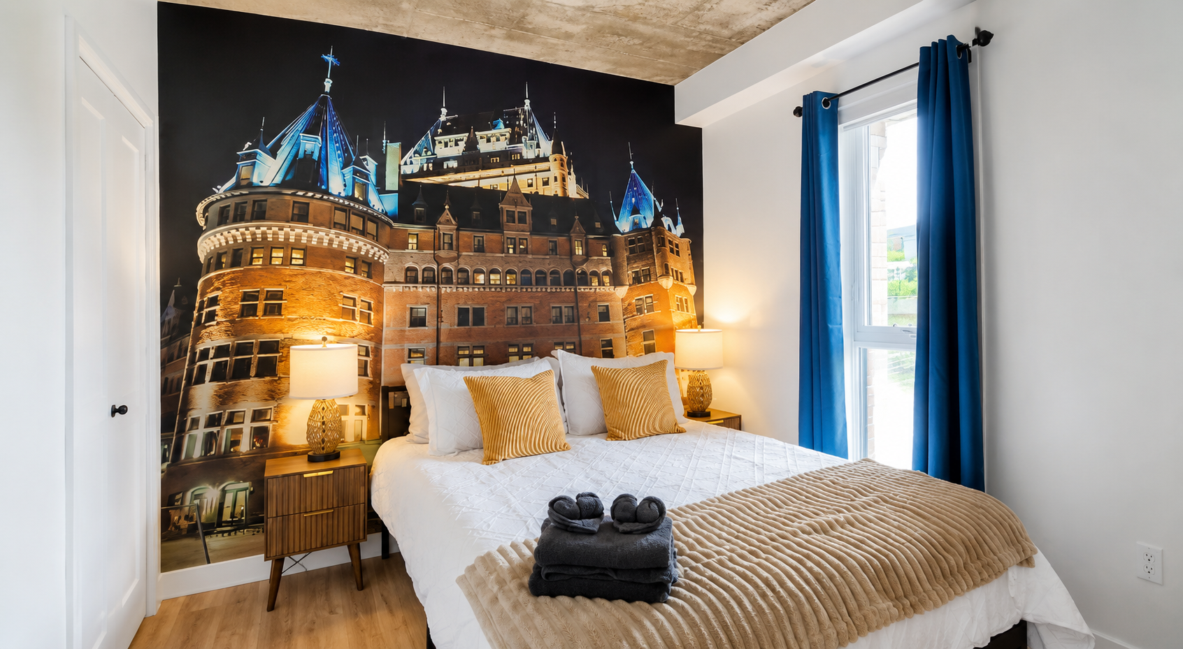 Queen bed