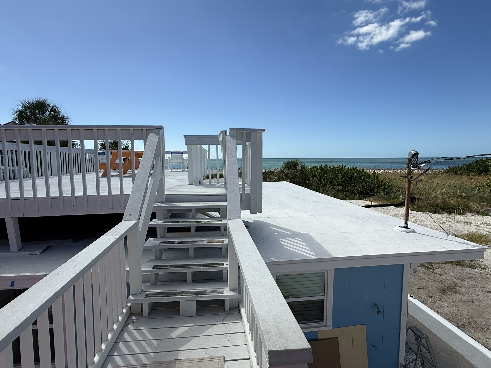 Steps to Rooftop Deck