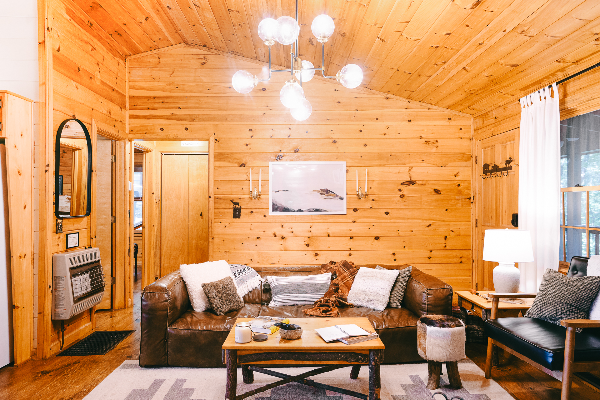 Modern rustic living room