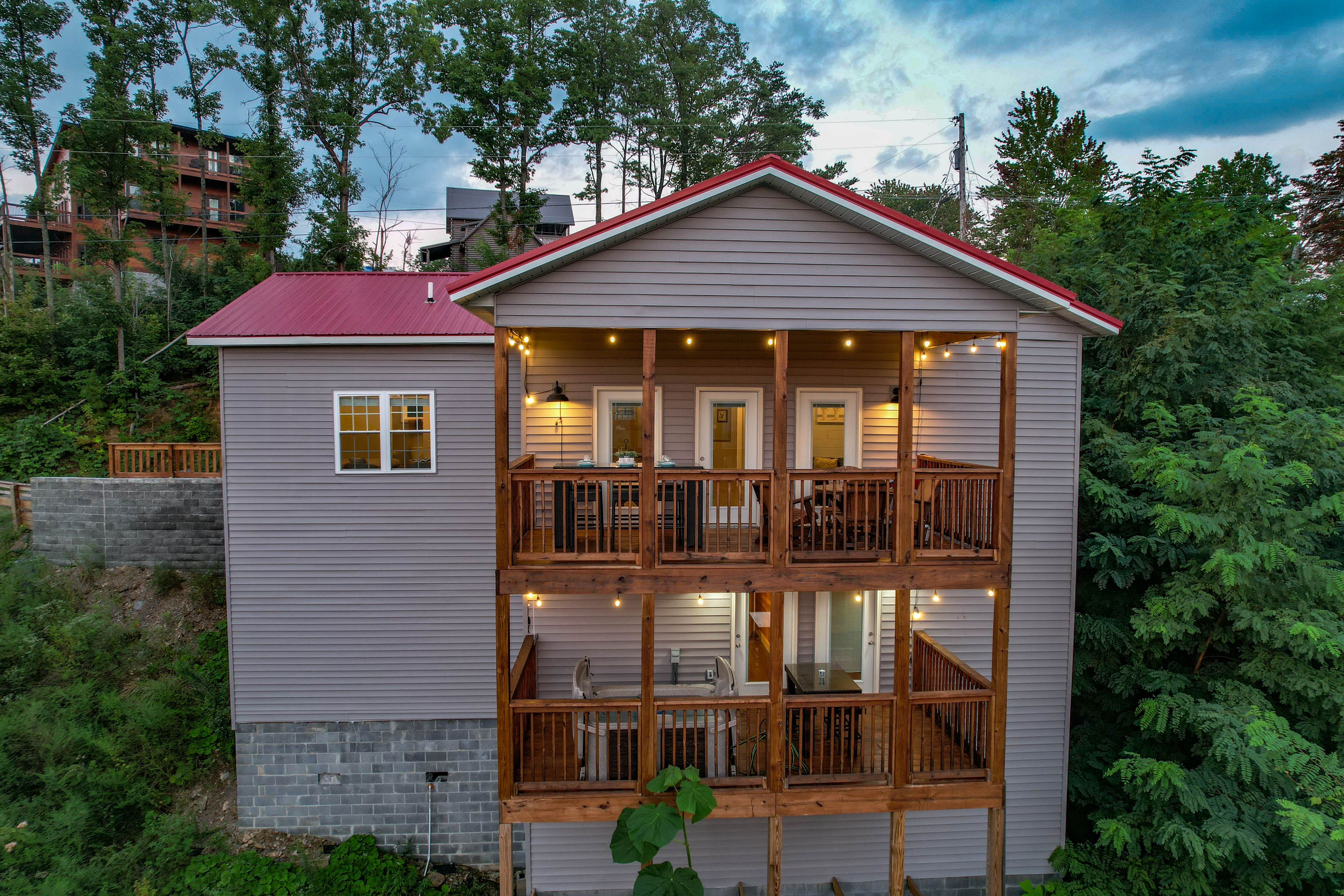 Back of chalet